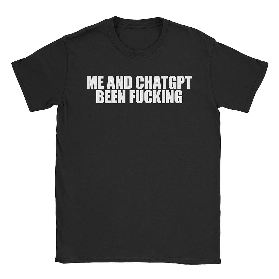 A-or-B-Tees T-Shirt Black / S Me & ChatGPT T-Shirt
