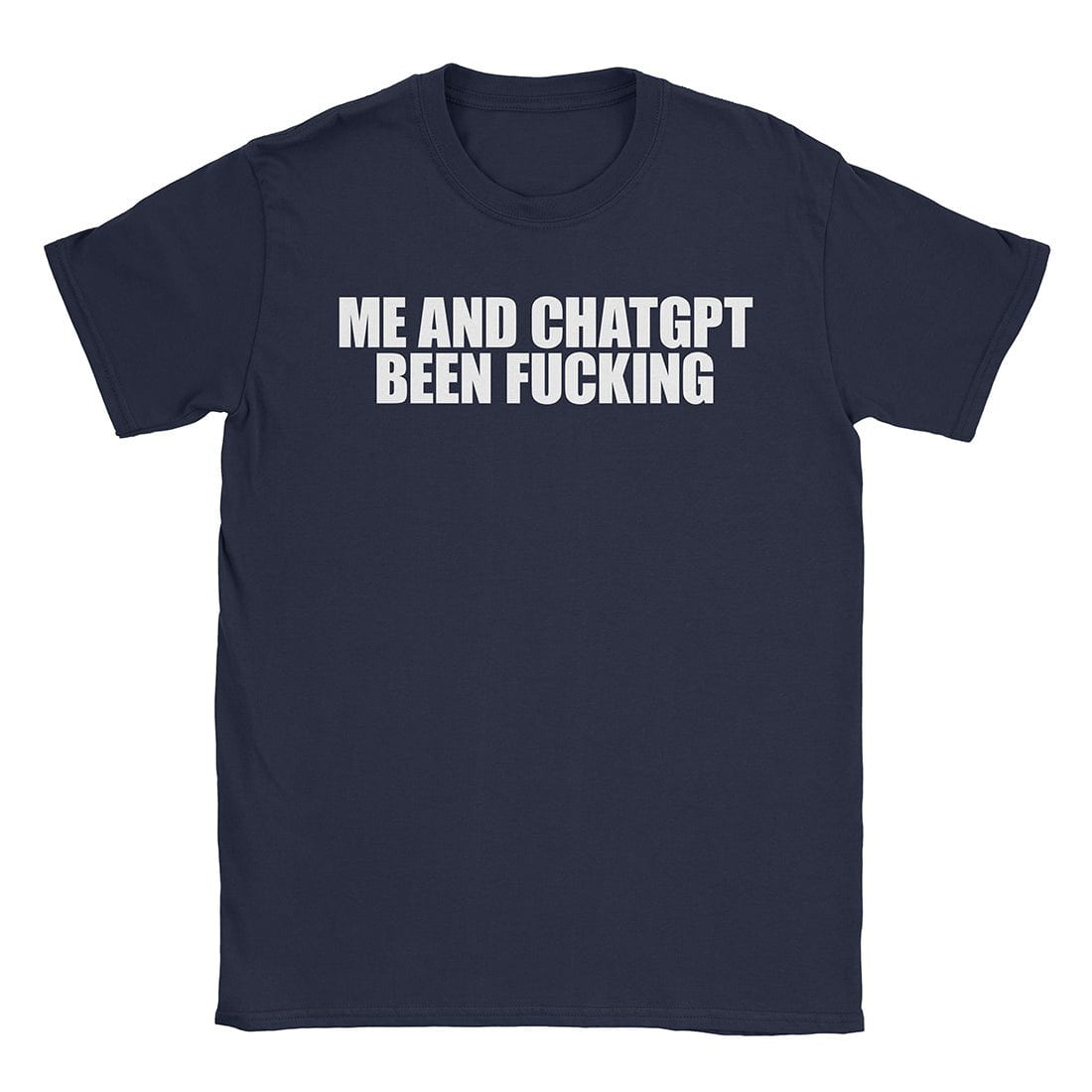 A-or-B-Tees T-Shirt Navy / S Me & ChatGPT T-Shirt