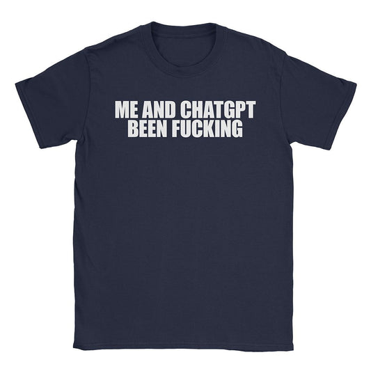 A-or-B-Tees T-Shirt Navy / S Me & ChatGPT T-Shirt
