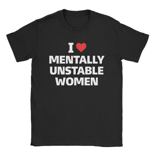 A-or-B-Tees T-Shirt Black / S Mentally Unstable Women T-Shirt
