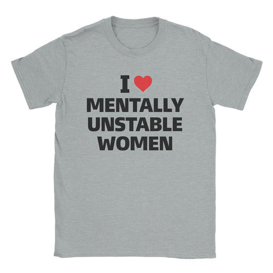 A-or-B-Tees T-Shirt Sport Grey / S Mentally Unstable Women T-Shirt