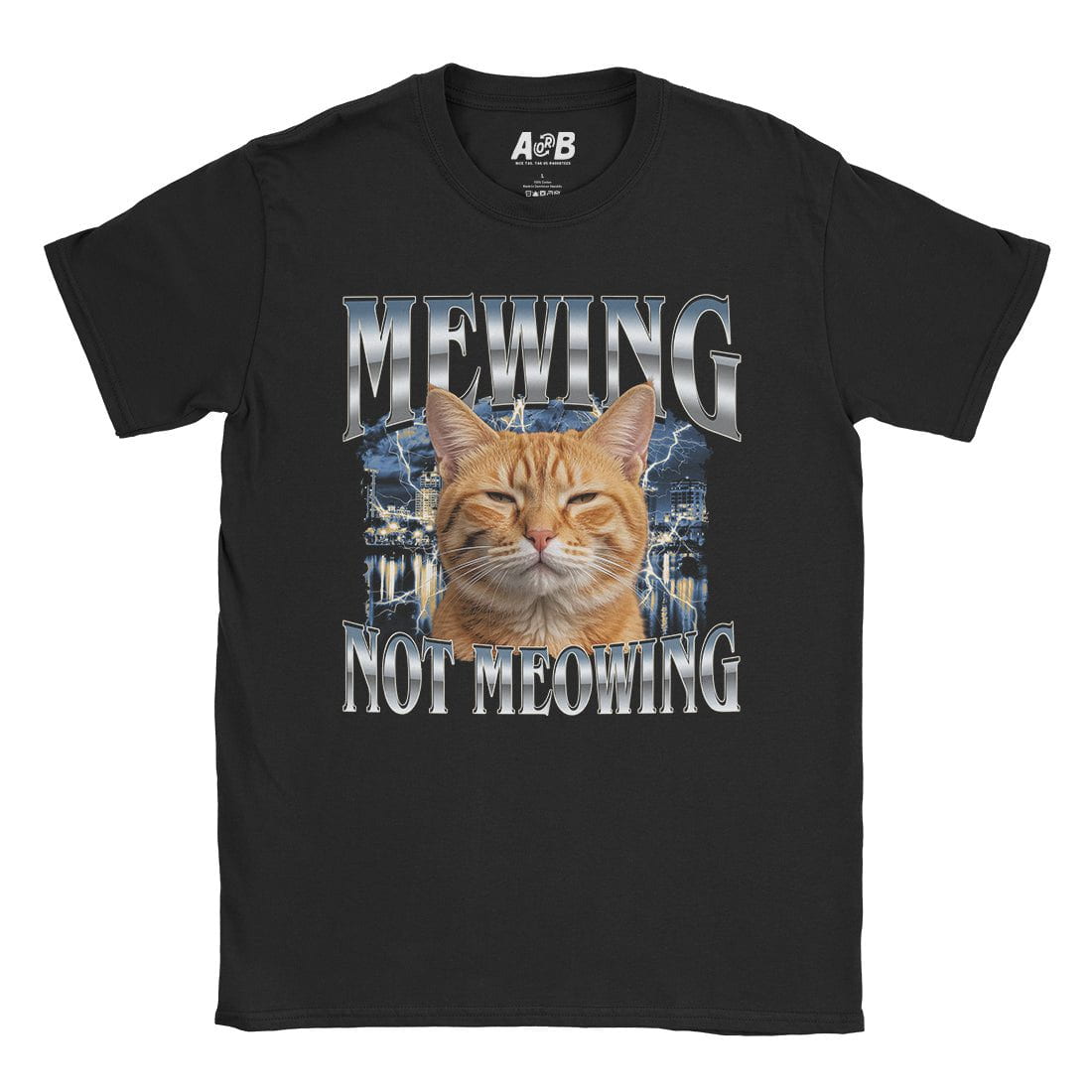 A-or-B-Tees T-Shirt Black / S Mewing T-Shirt