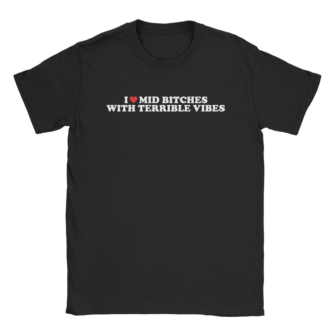 A-or-B-Tees T-Shirt Black / S Mid Bitches T-Shirt