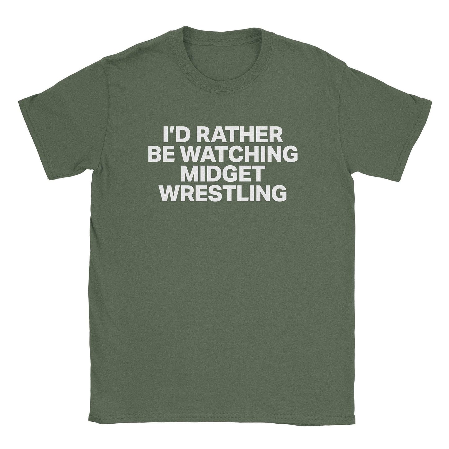 A-or-B-Tees T-Shirt Military Green / S Midget Wrestling T-Shirt