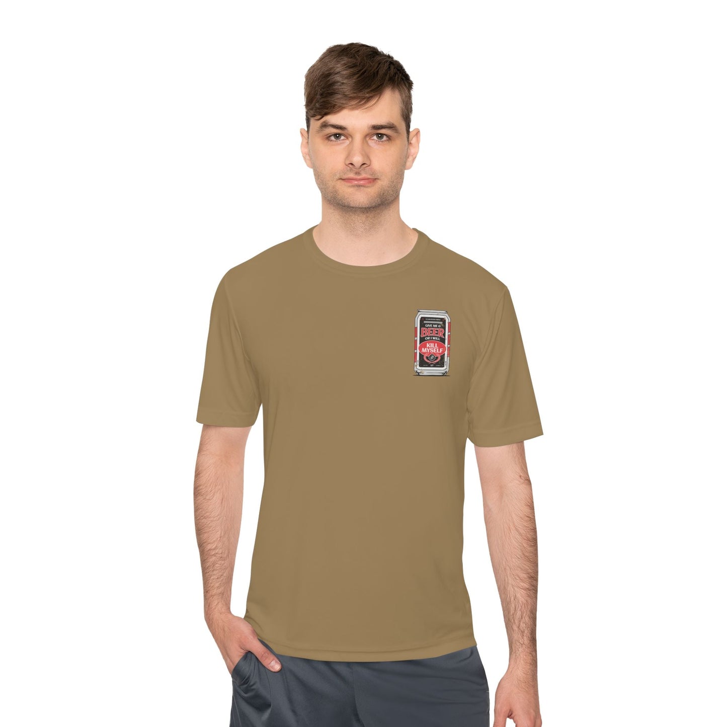 A-or-B-Tees T-Shirt Military Parody Tee — “Beer or I Will XXXX Myself”