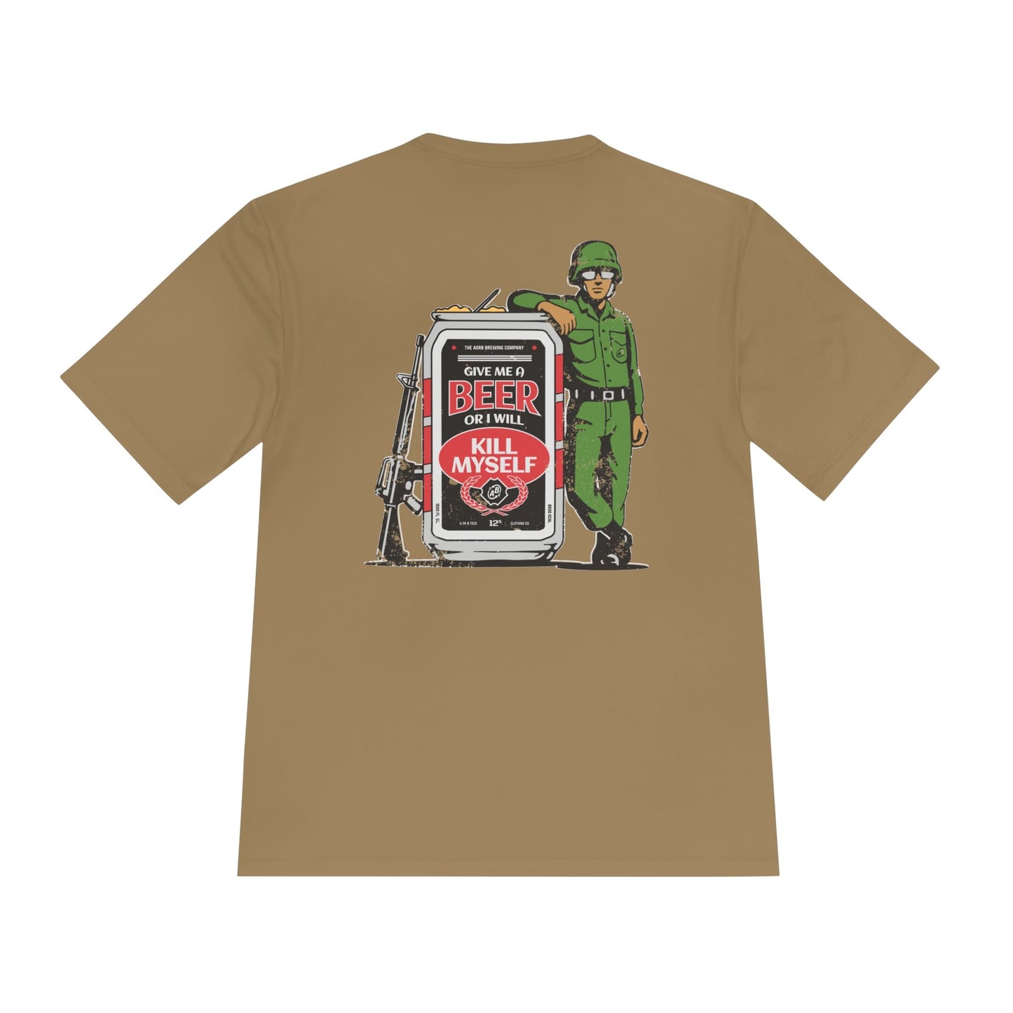 A-or-B-Tees T-Shirt Military Parody Tee — “Beer or I Will XXXX Myself”
