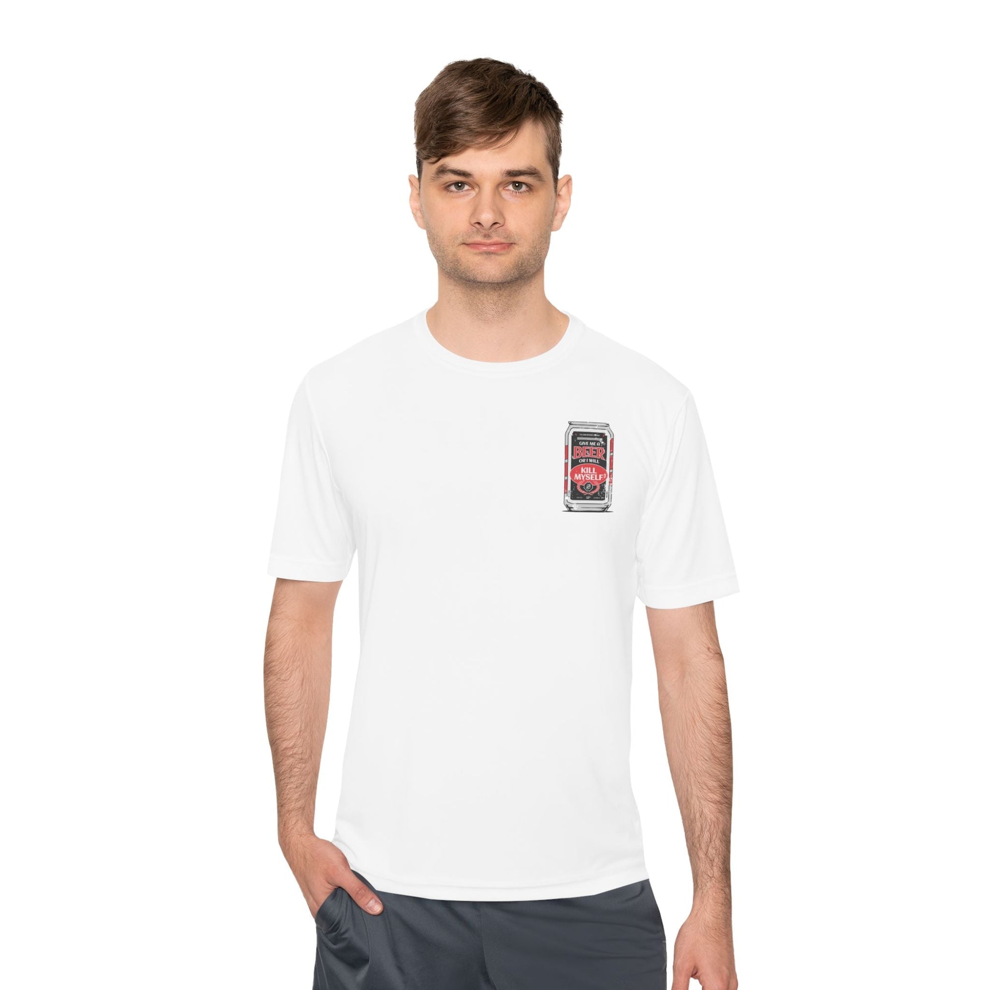 A-or-B-Tees T-Shirt Military Parody Tee — “Beer or I Will XXXX Myself”