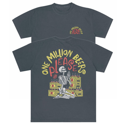 A-or-B-Tees T-Shirt Graphite / S Million Beers Comfort Colors T-shirt
