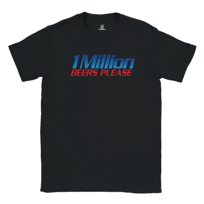 A-or-B-Tees T-Shirt Black / S Million Beers T-Shirt