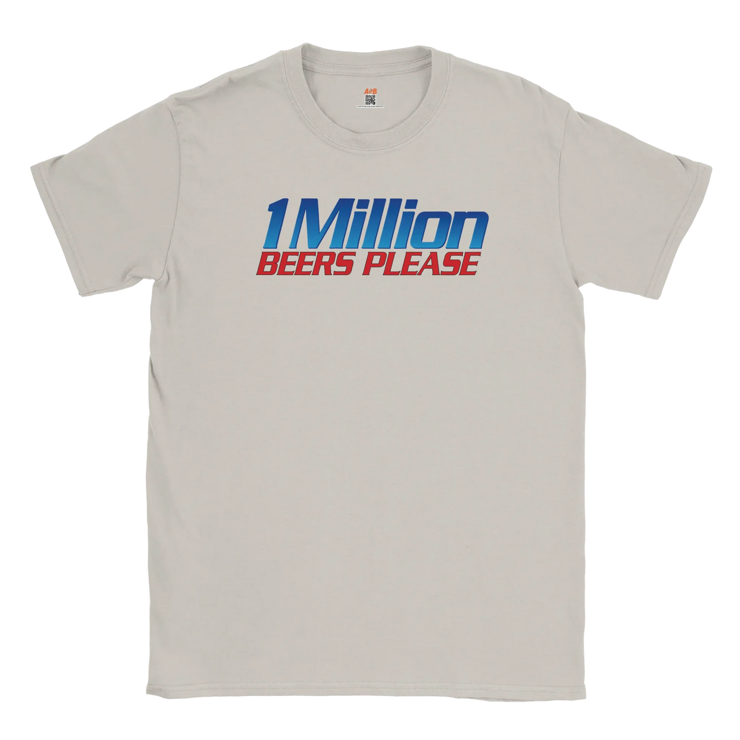 A-or-B-Tees T-Shirt Ice Grey / S Million Beers T-Shirt