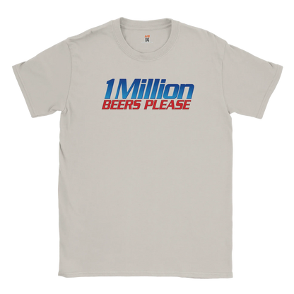 A-or-B-Tees T-Shirt Ice Grey / S Million Beers T-Shirt