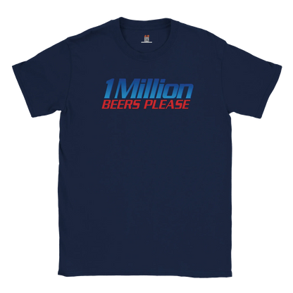 A-or-B-Tees T-Shirt Navy / S Million Beers T-Shirt