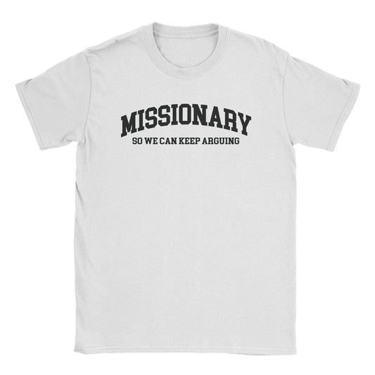 A-or-B-Tees T-Shirt White / S Missionary T-Shirt
