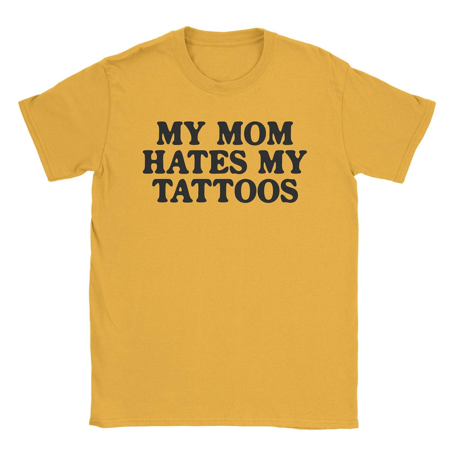 A-or-B-Tees T-Shirt Gold / S Mom & Tattoos T-Shirt