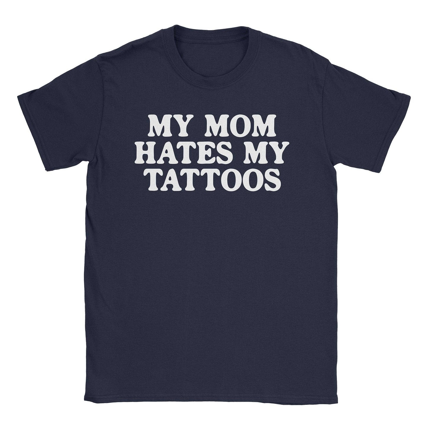 A-or-B-Tees T-Shirt Navy / S Mom & Tattoos T-Shirt