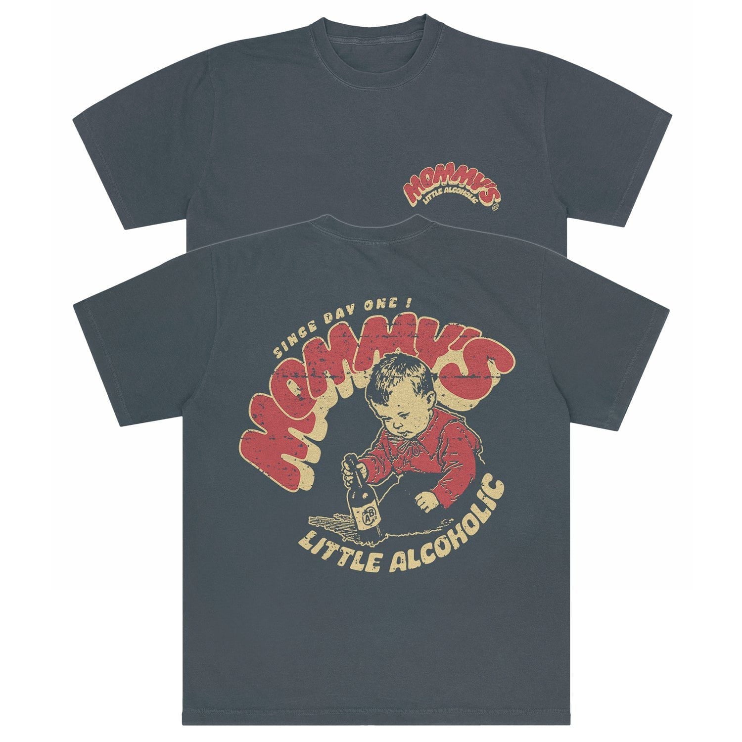 A-or-B-Tees T-Shirt Graphite / S Mommy's Lil Alcoholic Comfort Colors T-shirt