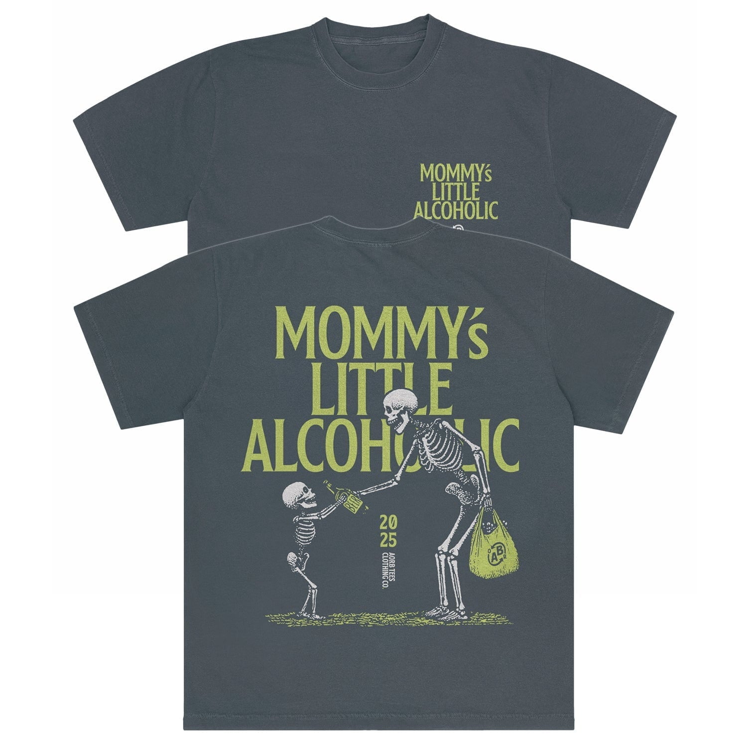 A-or-B-Tees T-Shirt Graphite / S Mommy's Lil Alcoholic Comfort Colors T-shirt