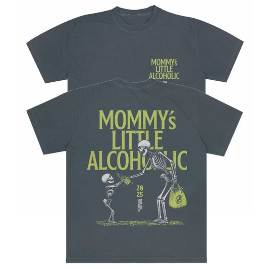 A-or-B-Tees T-Shirt Graphite / S Mommy's Lil Alcoholic Comfort Colors T-shirt