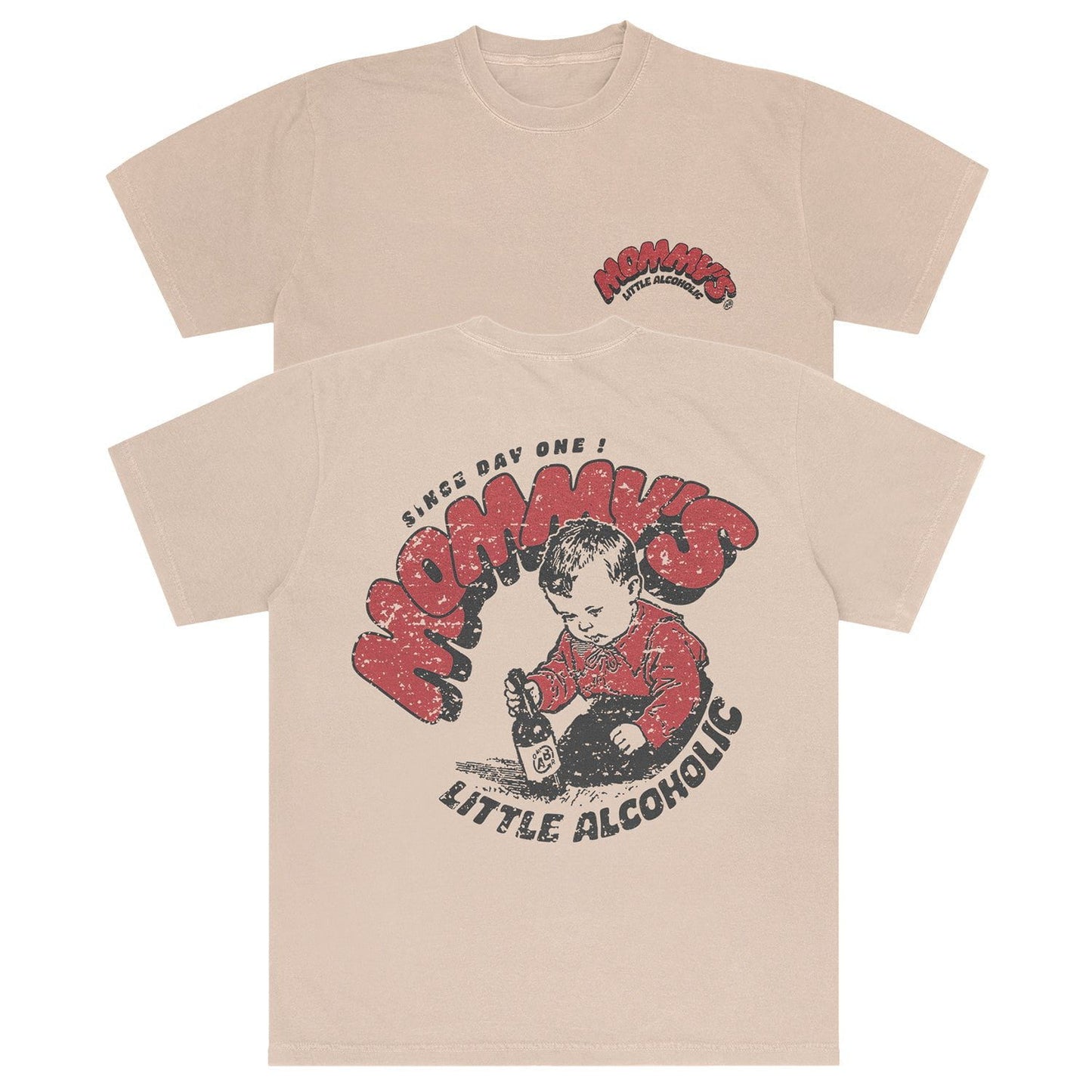A-or-B-Tees T-Shirt Ivory / S Mommy's Lil Alcoholic Comfort Colors T-shirt