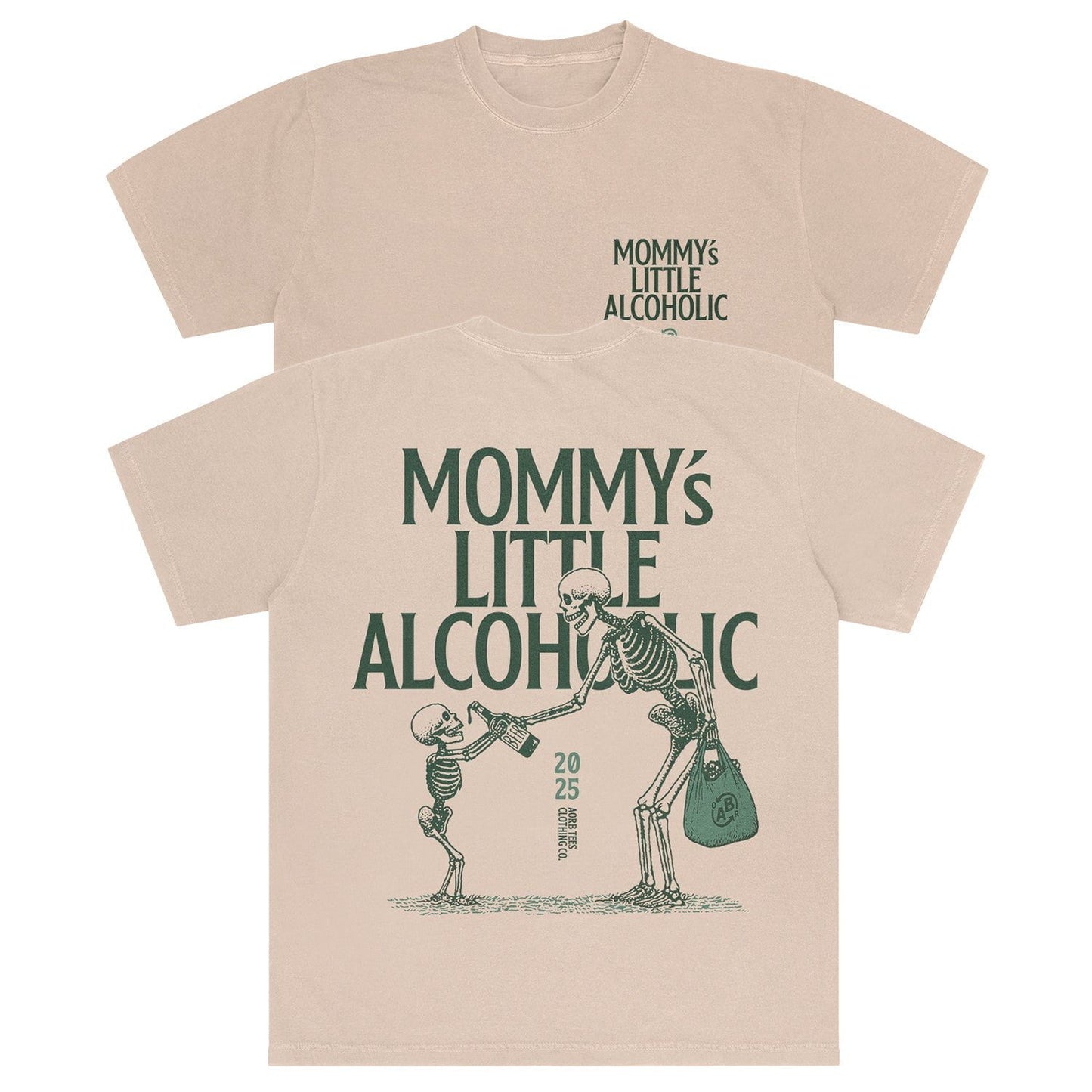A-or-B-Tees T-Shirt Ivory / S Mommy's Lil Alcoholic Comfort Colors T-shirt
