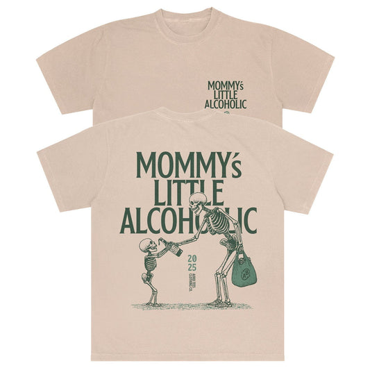 A-or-B-Tees T-Shirt Ivory / S Mommy's Lil Alcoholic Comfort Colors T-shirt