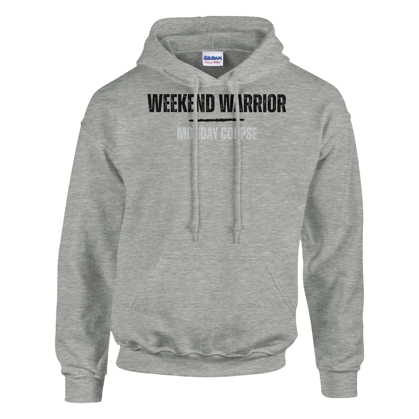A-or-B-Tees Hoodie 3XL / Ash Monday Corpse Hoodie – Funny I Hate Mondays Pullover for Office Zombies