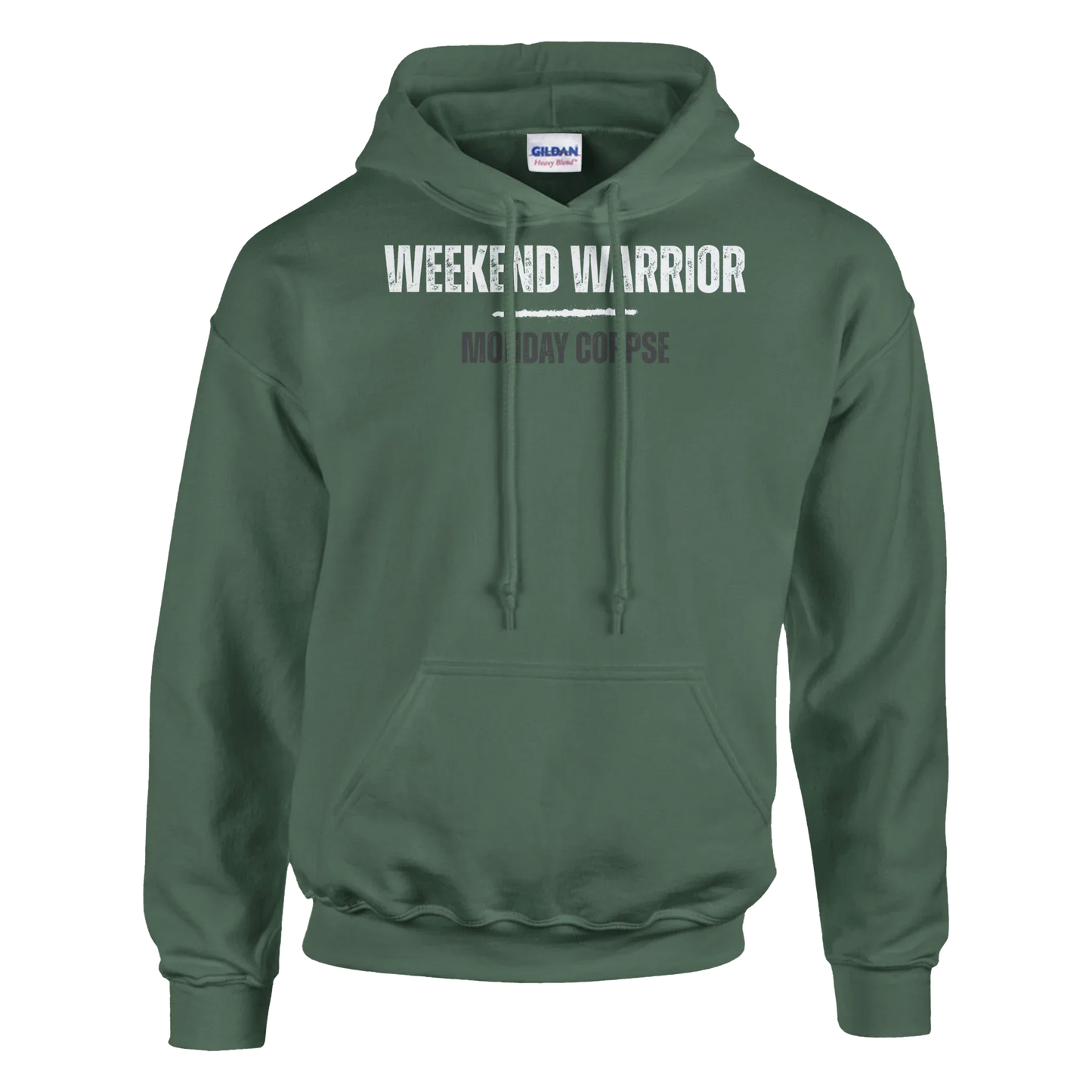 A-or-B-Tees Hoodie 3XL / Military Green Monday Corpse Hoodie – Funny I Hate Mondays Pullover for Office Zombies