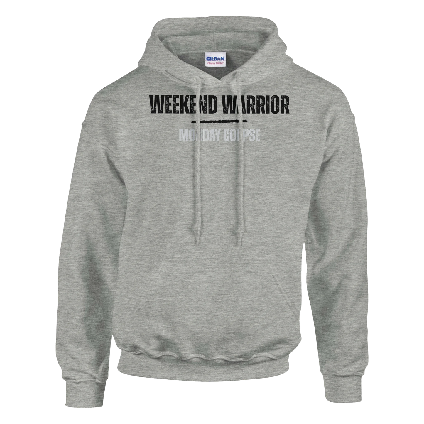 A-or-B-Tees Hoodie S / Ash Monday Corpse Hoodie – Funny I Hate Mondays Pullover for Office Zombies