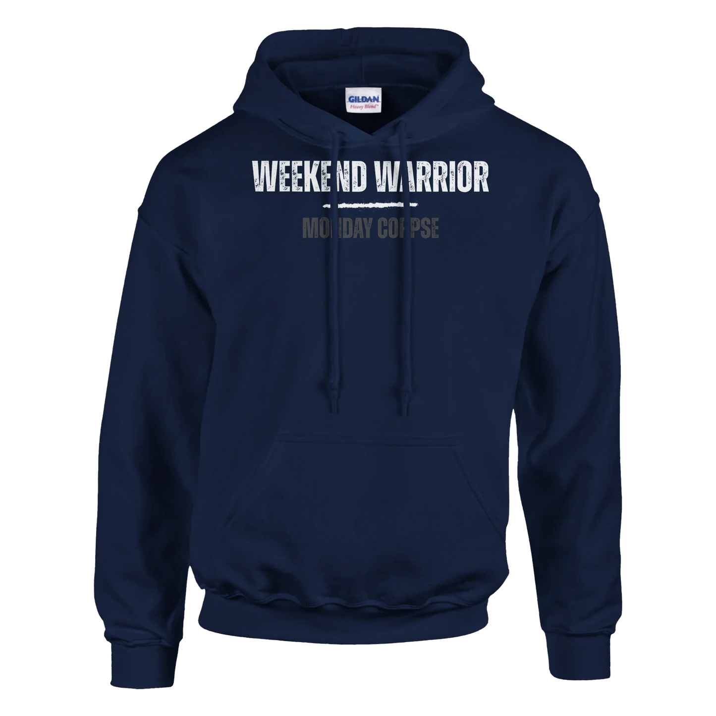 A-or-B-Tees Hoodie S / Navy Monday Corpse Hoodie – Funny I Hate Mondays Pullover for Office Zombies