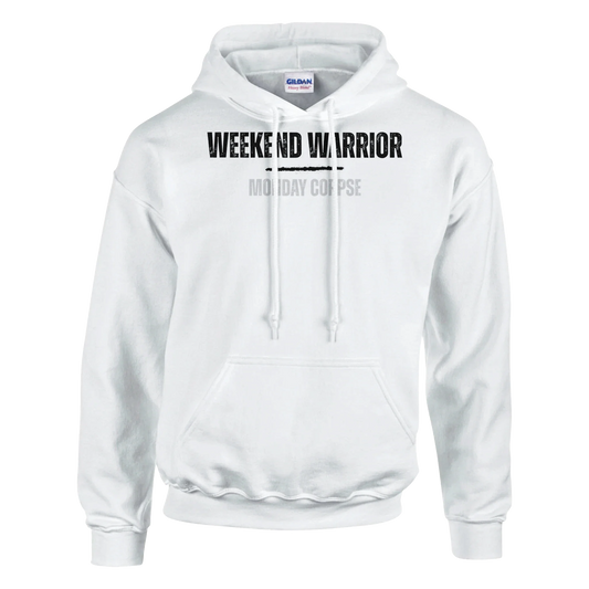 A-or-B-Tees Hoodie S / White Monday Corpse Hoodie – Funny I Hate Mondays Pullover for Office Zombies