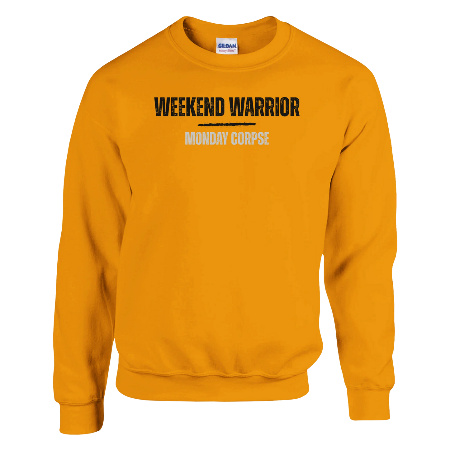 A-or-B-Tees Sweatshirt 3XL / Gold Monday Corpse Sweatshirt – Funny I Hate Mondays Crewneck for Office Zombies