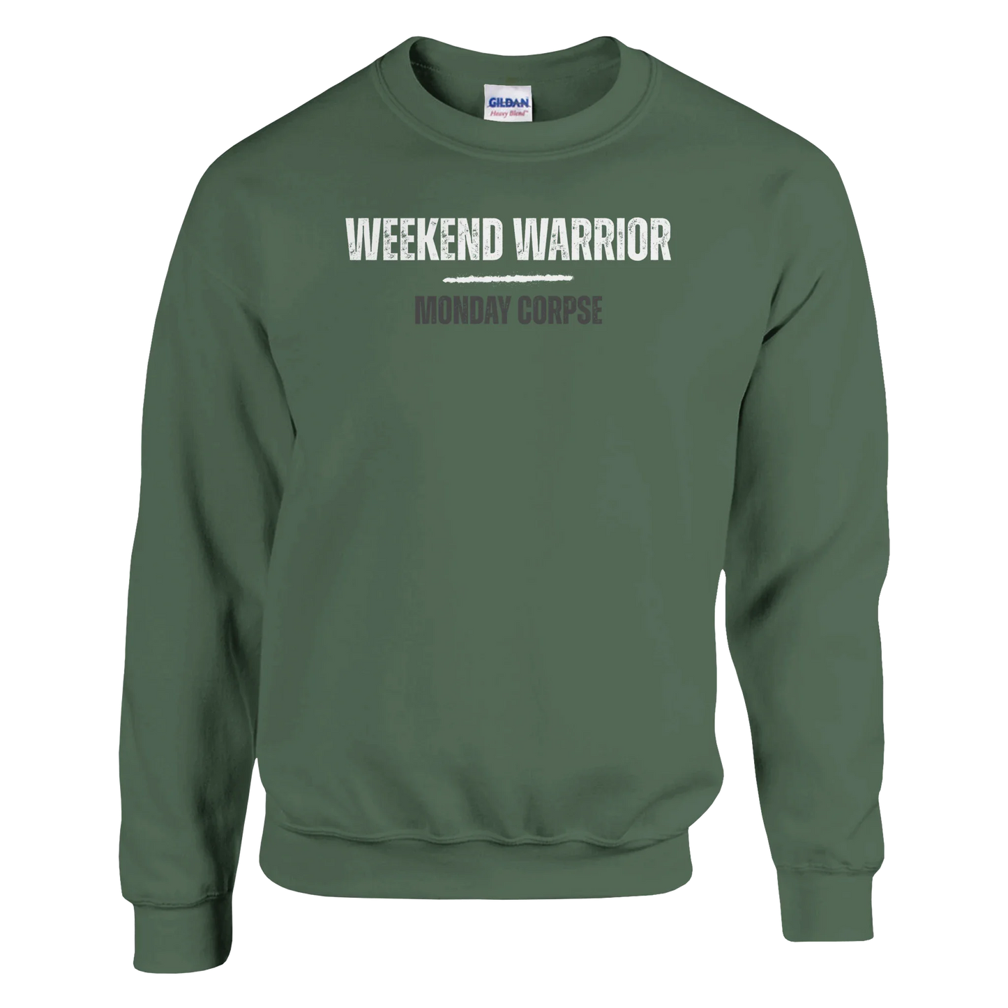 A-or-B-Tees Sweatshirt M / Military Green Monday Corpse Sweatshirt – Funny I Hate Mondays Crewneck for Office Zombies