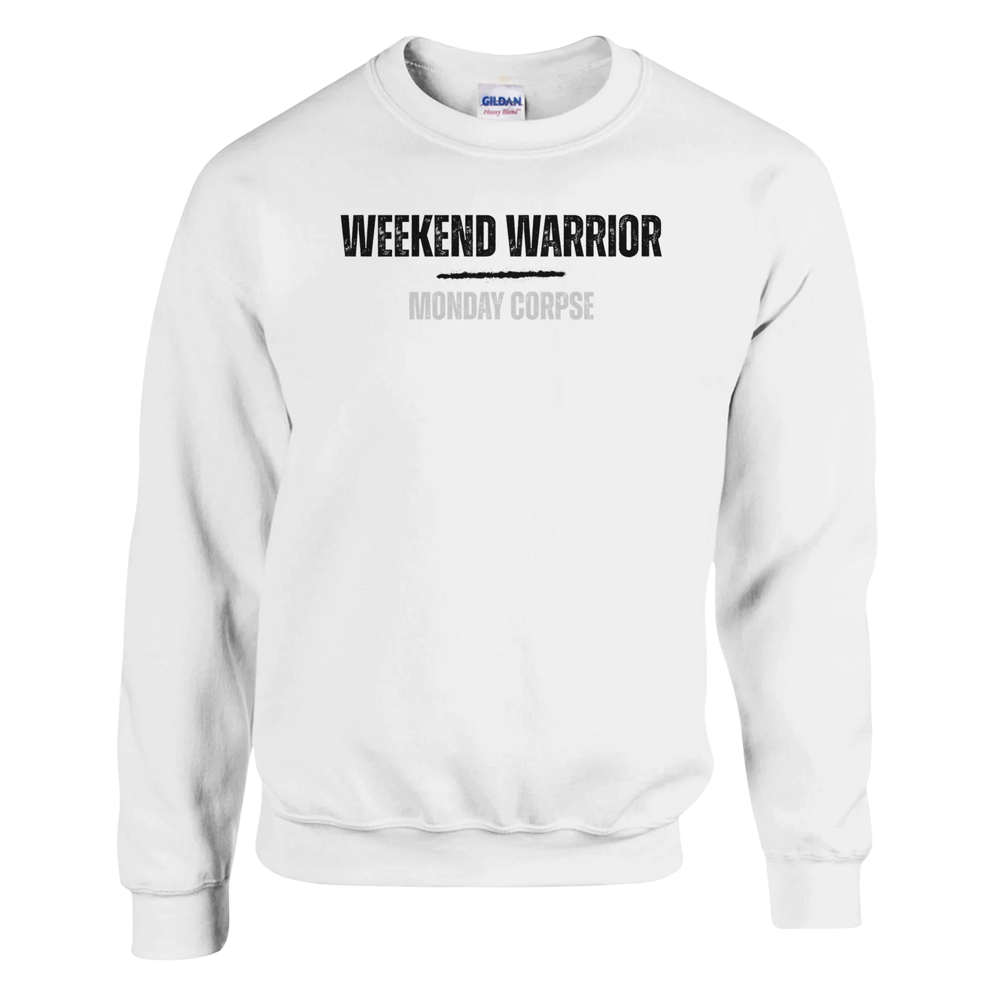 A-or-B-Tees Sweatshirt S / White Monday Corpse Sweatshirt – Funny I Hate Mondays Crewneck for Office Zombies