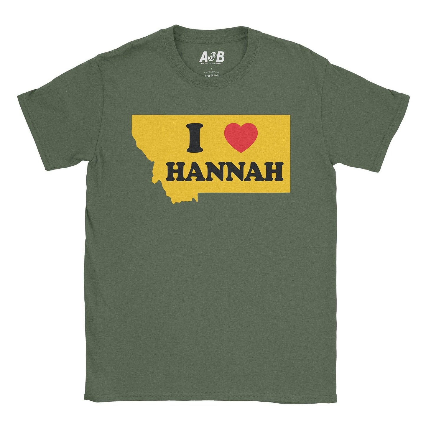 A-or-B-Tees T-Shirt Military Green / S Montana T-Shirt