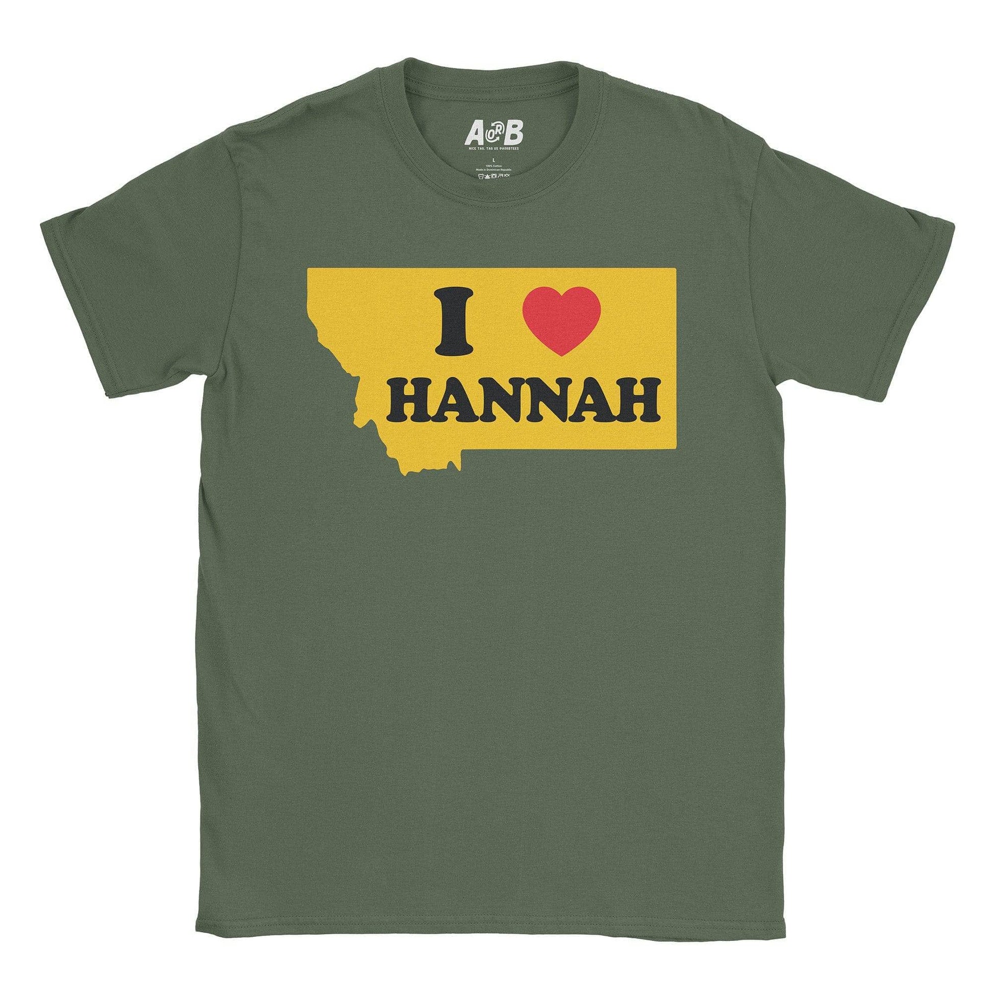A-or-B-Tees T-Shirt Military Green / S Montana T-Shirt