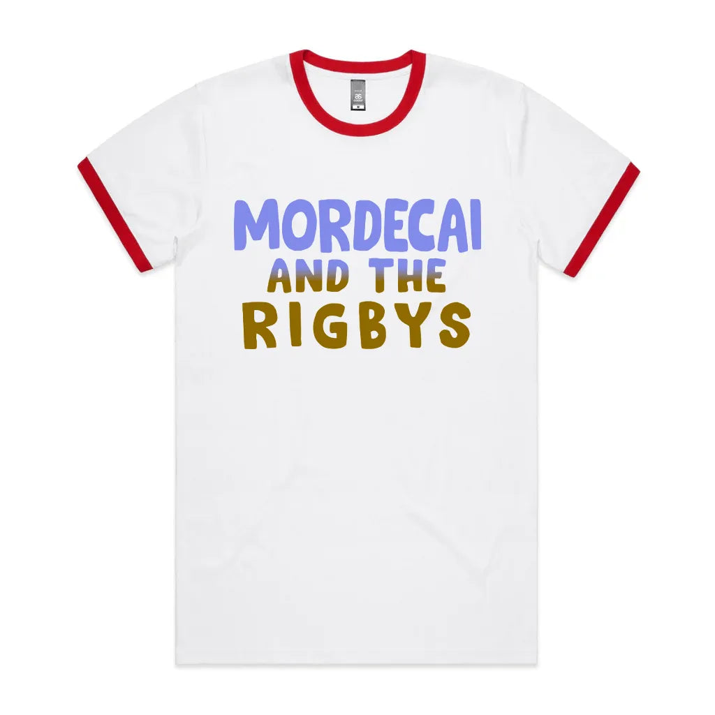 A-or-B-Tees T-Shirt White/Red / M Mordecai & Rigbys