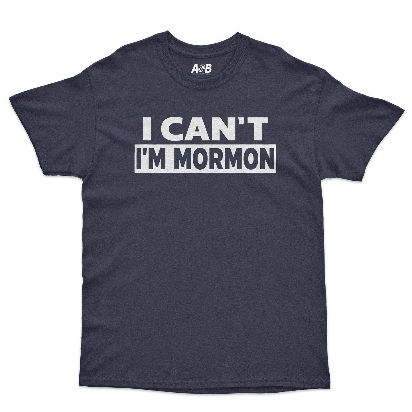 A-or-B-Tees T-Shirt Navy / S Mormon T-Shirt