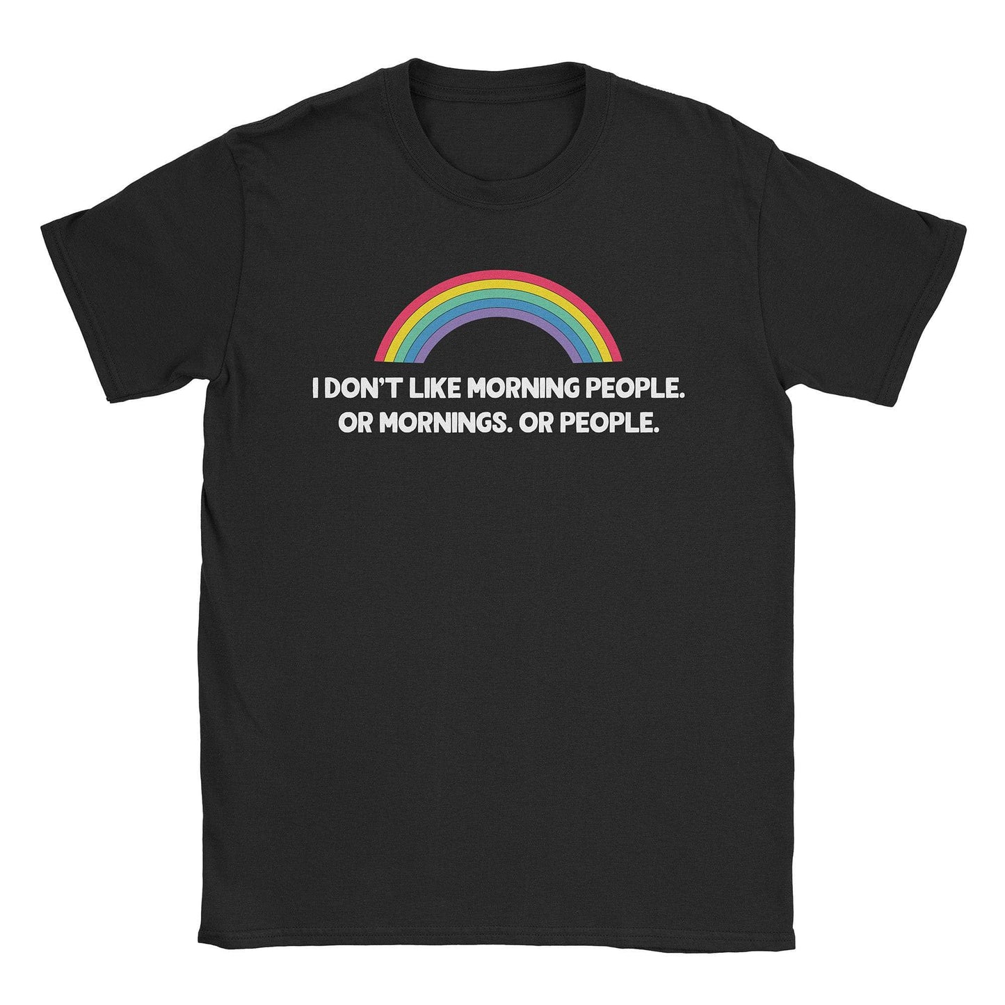 A-or-B-Tees T-Shirt Black / S Morning People T-Shirt