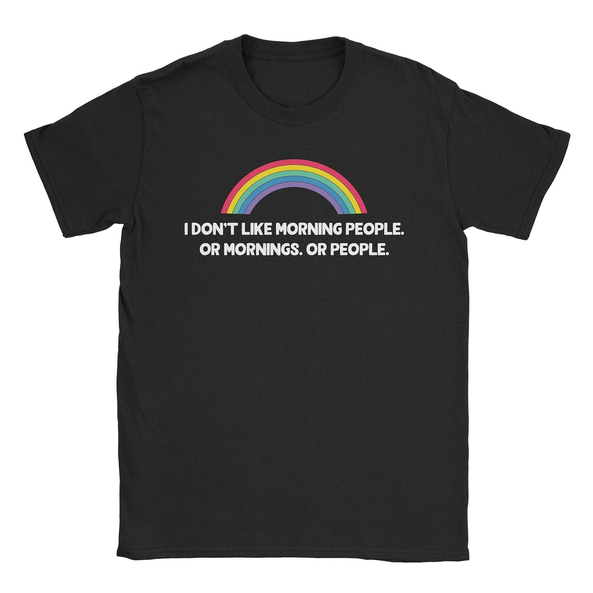 A-or-B-Tees T-Shirt Black / S Morning People T-Shirt