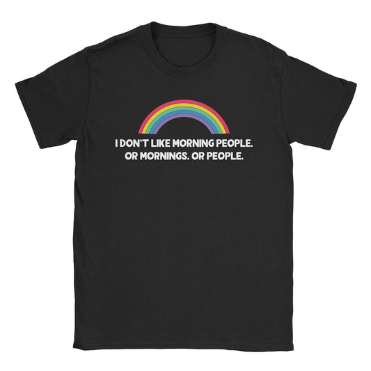 A-or-B-Tees T-Shirt Black / S Morning People T-Shirt