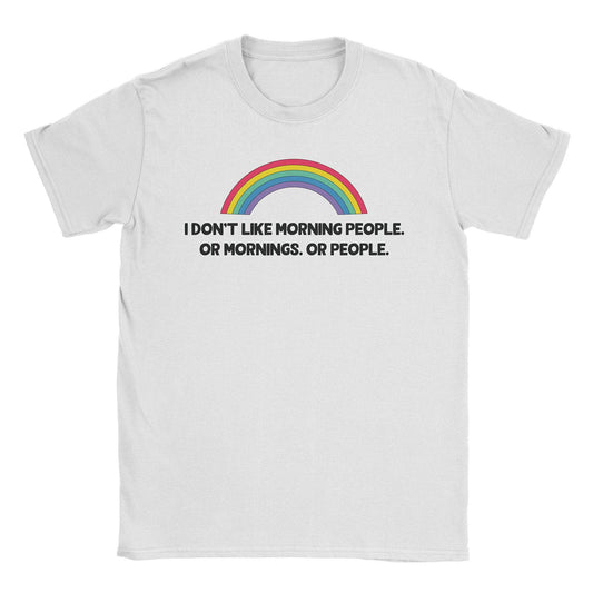 A-or-B-Tees T-Shirt White / S Morning People T-Shirt