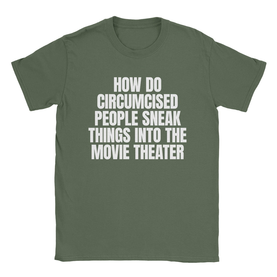 A-or-B-Tees T-Shirt Military Green / S Movie Theater T-Shirt