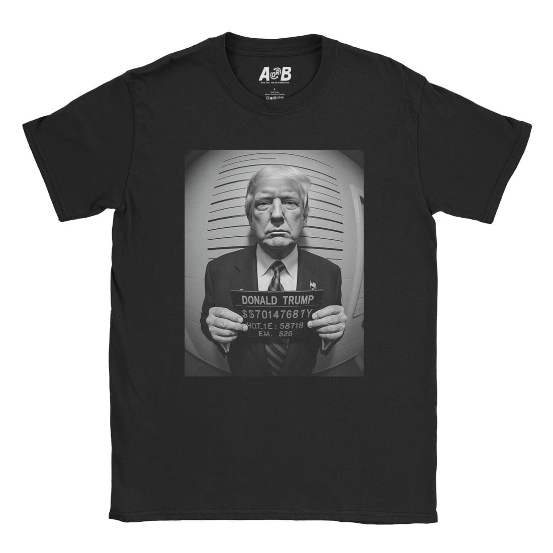A-or-B-Tees T-Shirt Black / S Mugshot T-Shirt