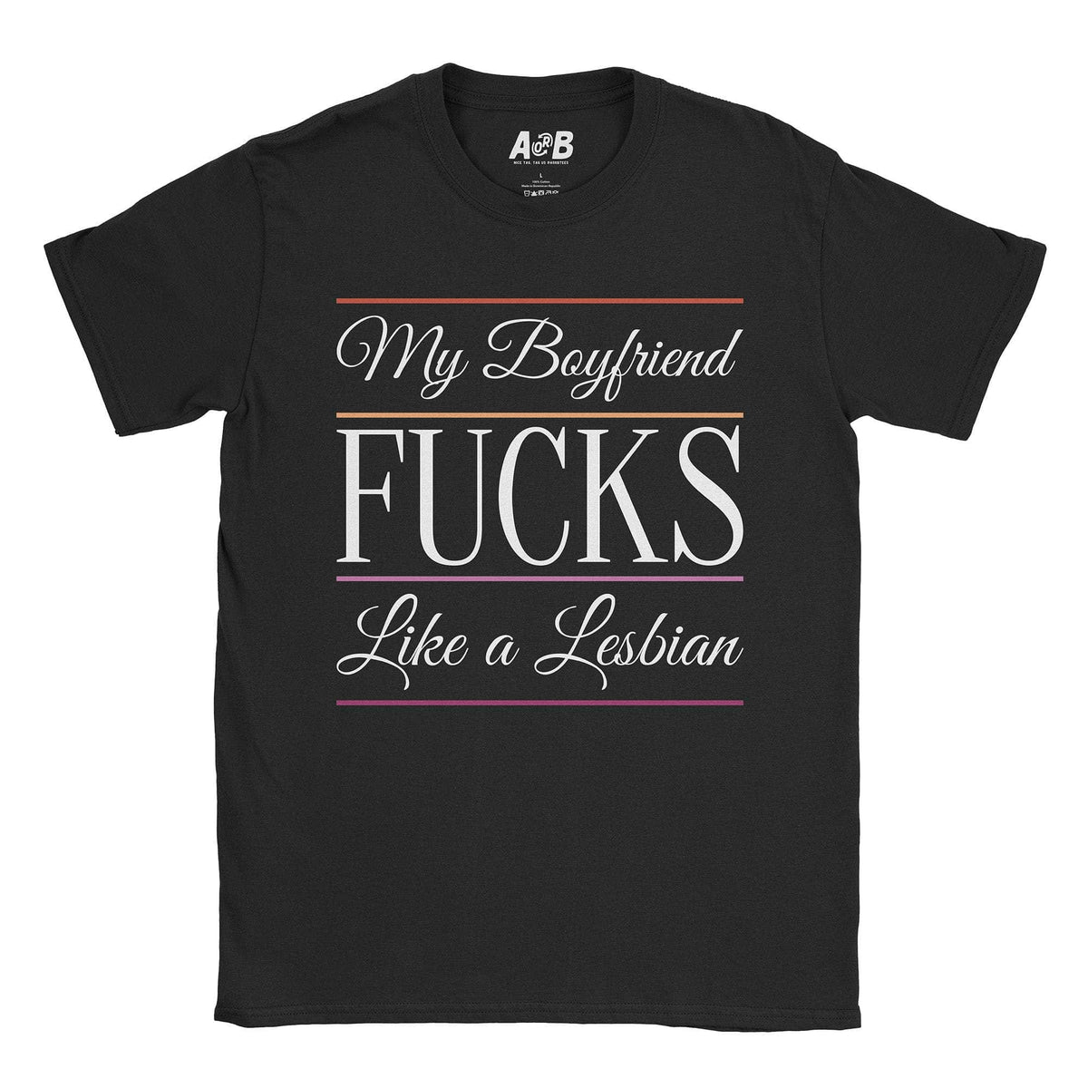 A-or-B-Tees T-Shirt Black / S My BF T-Shirt