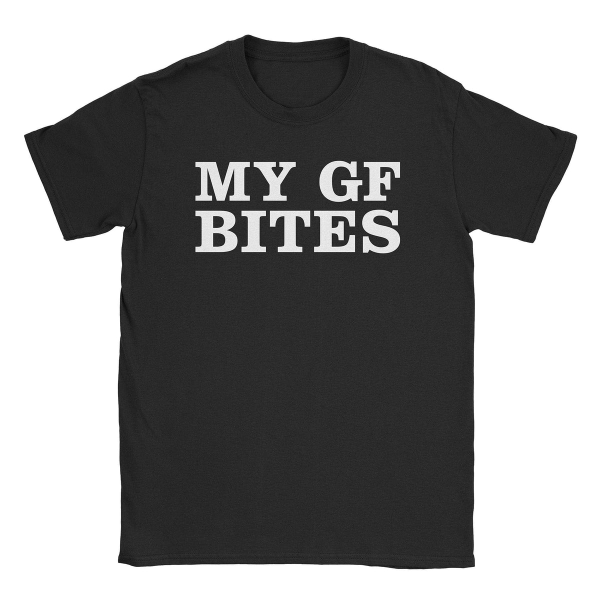 A-or-B-Tees T-Shirt Black / S My GF Bites T-Shirt