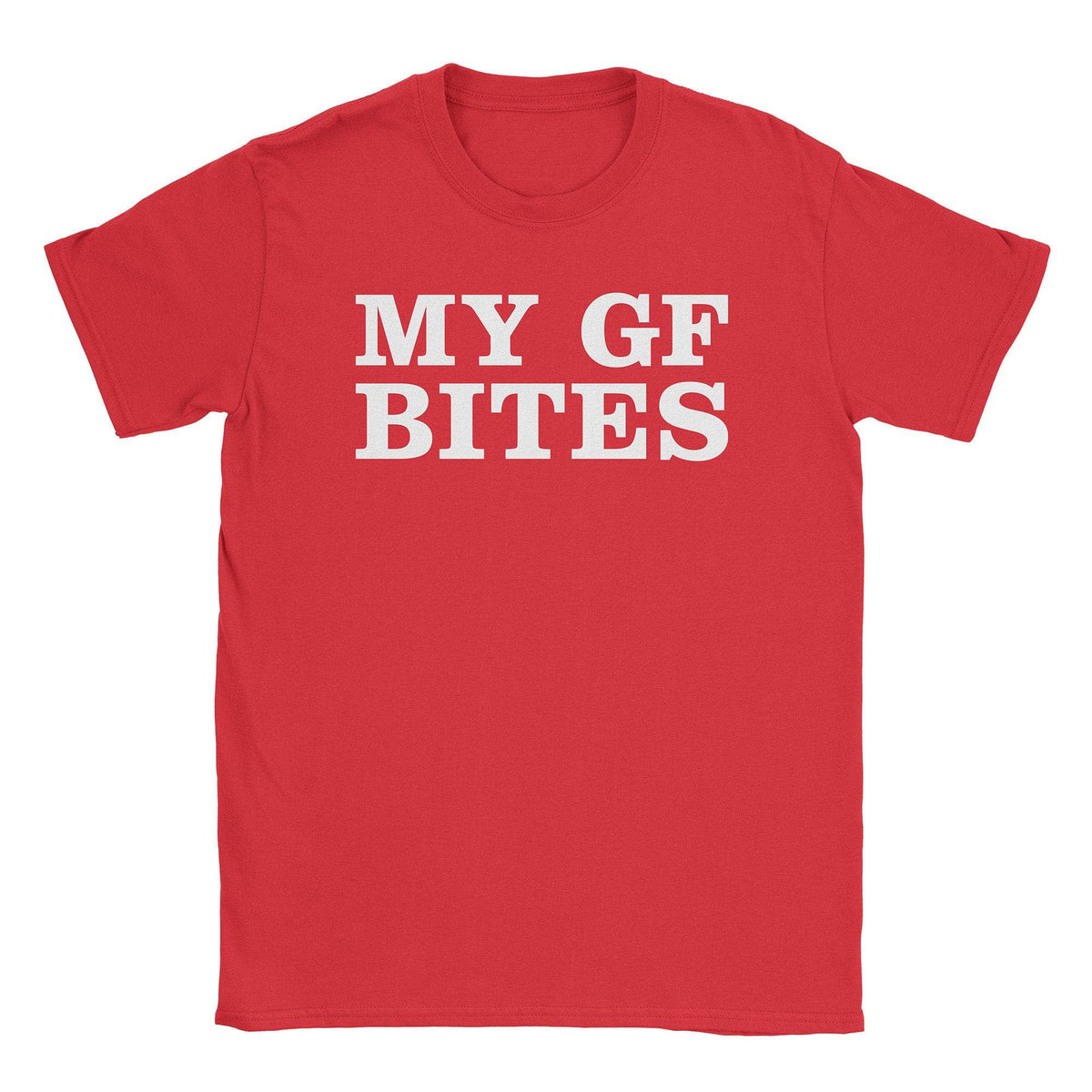 A-or-B-Tees T-Shirt Red / S My GF Bites T-Shirt