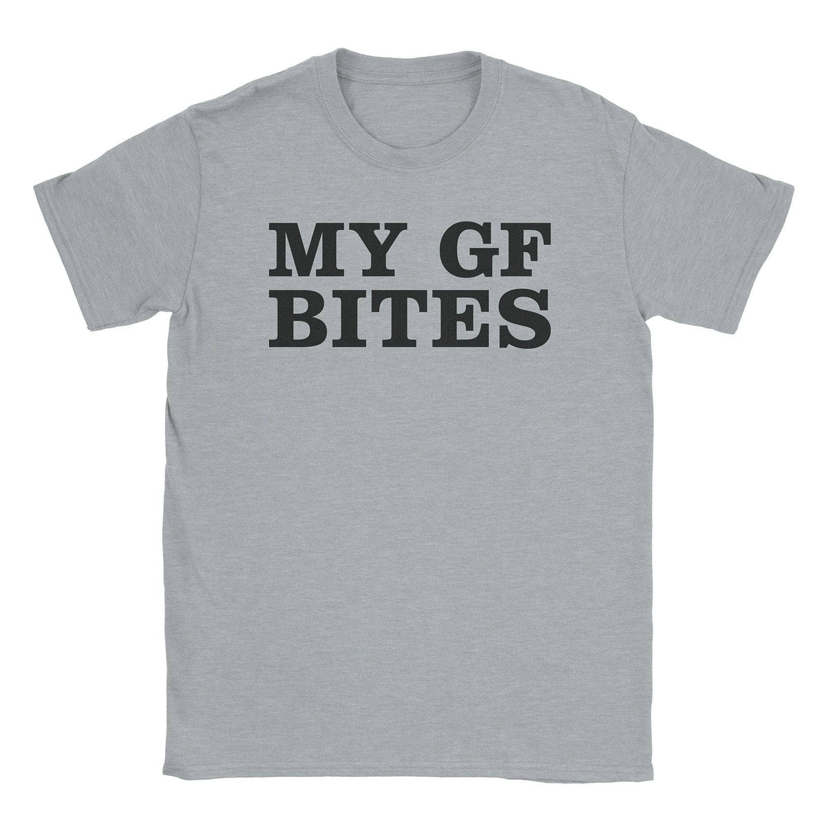 A-or-B-Tees T-Shirt Sport Grey / S My GF Bites T-Shirt