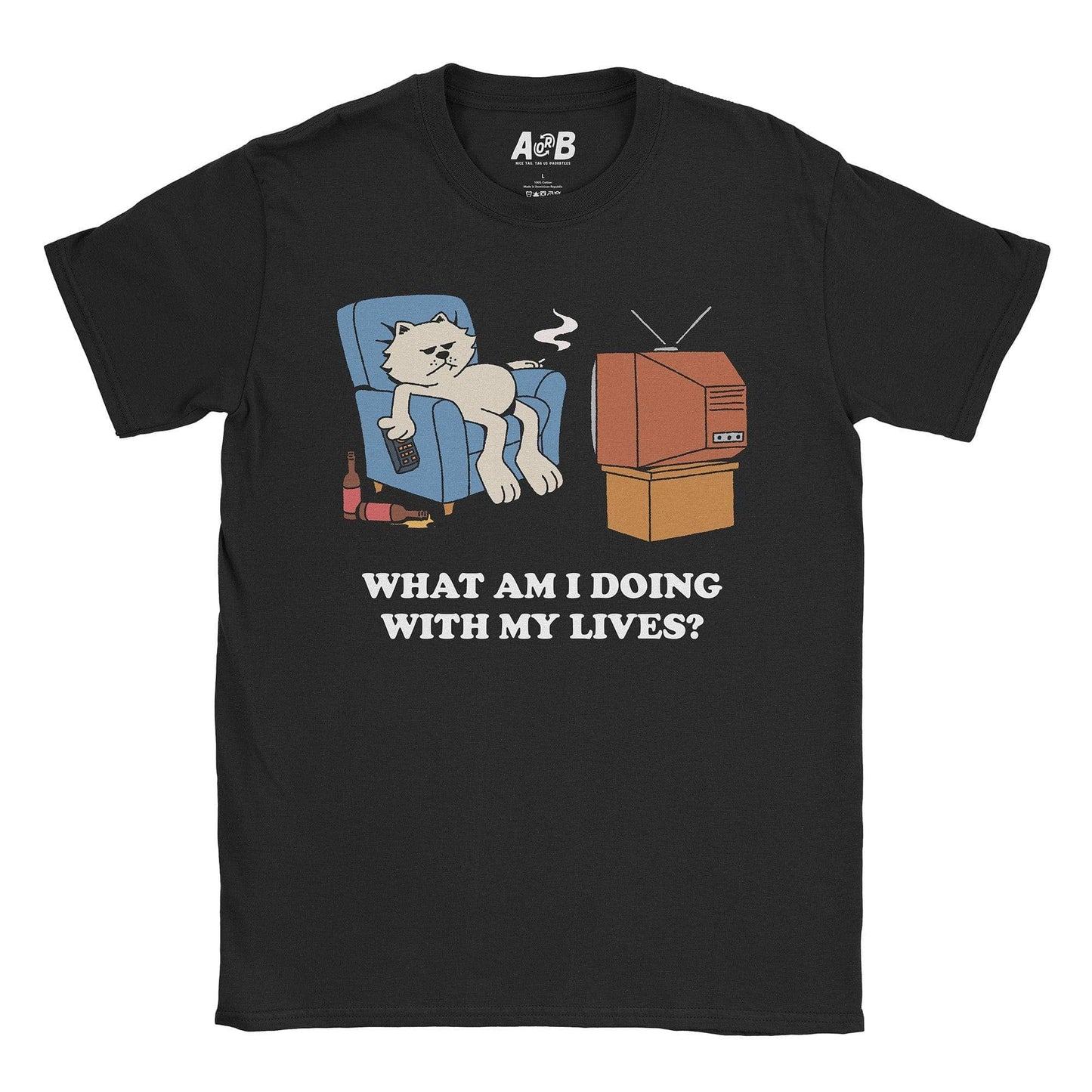 A-or-B-Tees T-Shirt Black / S My Lives T-Shirt
