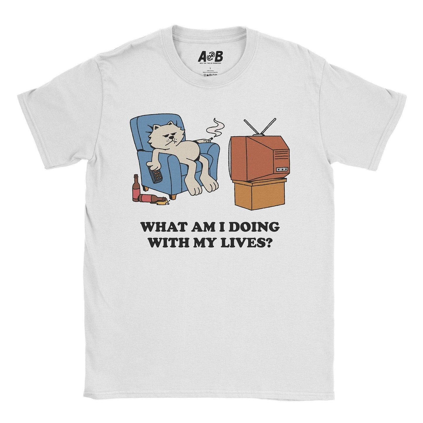 A-or-B-Tees T-Shirt White / S My Lives T-Shirt