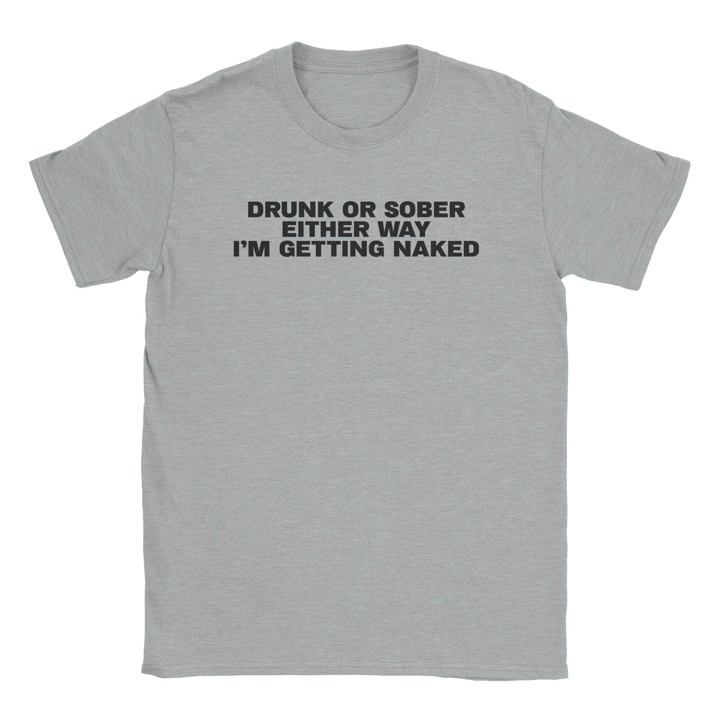A-or-B-Tees T-Shirt Sport Grey / S Naked T-Shirt